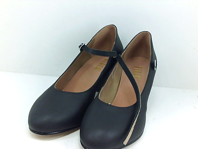 Bloch Womens S0306L Leather Round Toe Mary Jane Pumps, Black, Size 8.0