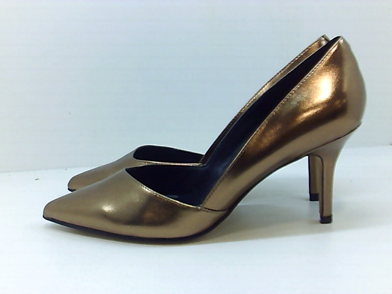 Marc Fisher Womens Tuscany2 Pointed Toe D-orsay Pumps, Gold, Size 8.0 ...