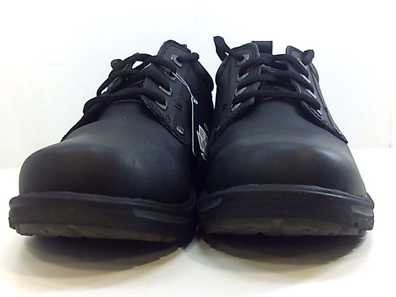 black skechers lace up trainers