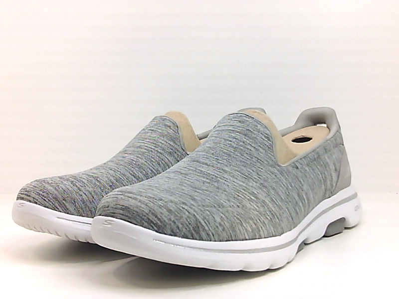 Skechers Womens 15903 Fabric Low Top Slip On Running Sneaker, Grey ...