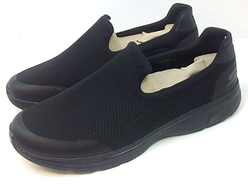 Skechers Mens Incredible Fabric Low Top Slip On Walking Shoes, Black ...