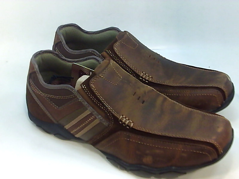 Skechers Men's DiameterZinroy SlipOn Loafer, Dark Brown, Size 12.0