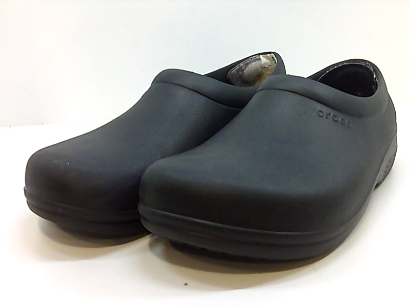 Crocs Womens On The Clock Closed Toe Clogs, Black, Size 13.0 mAH7 | eBay