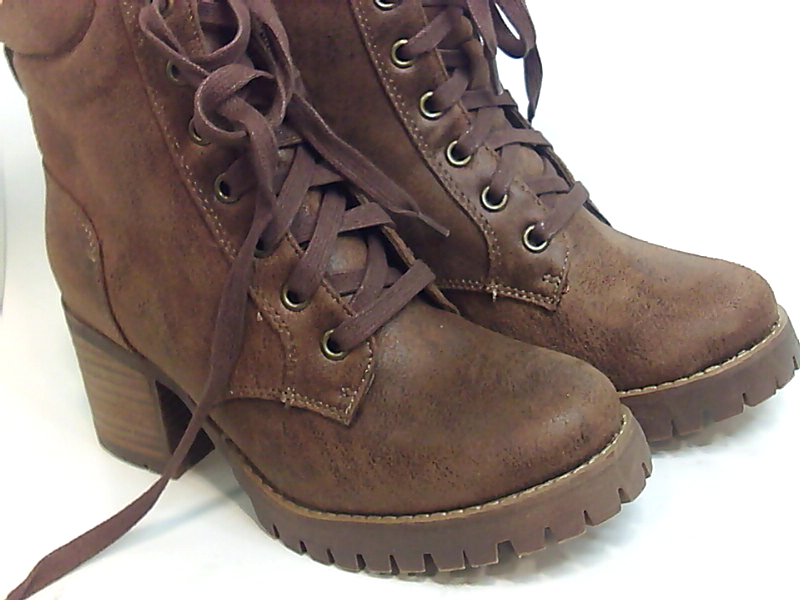 Steve Madden Womens command Suede Round Toe Ankle Combat