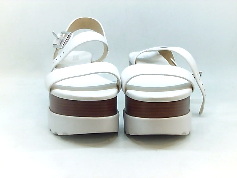 wedge sandals black and white