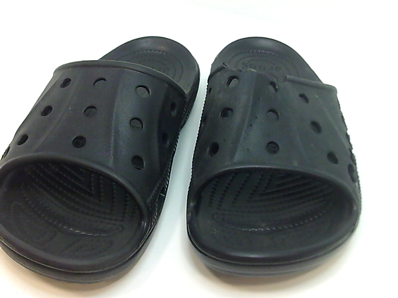  Crocs  Men s and Women s Baya  Slide Sandal  Black Size 11 