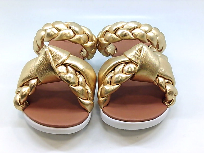 braided leather slide