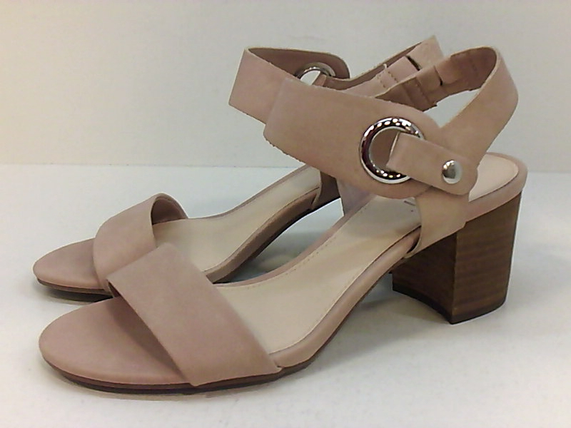 blush ankle strap sandals