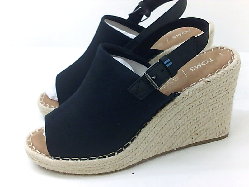 Toms Womens monica Open Toe Casual Slingback Sandals, Black, Size 9.0 ...