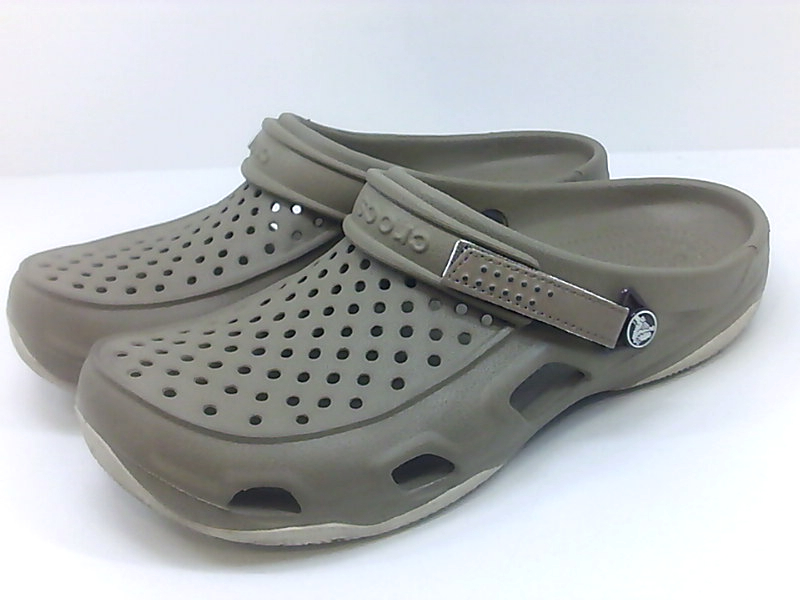 crocs tan shoes