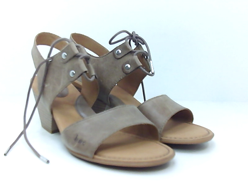 Born Womens Blaire Leather Open Toe Casual Ankle Strap Sandals, Taupe ...