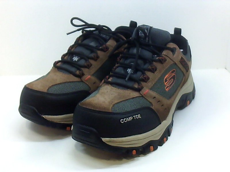 Skechers Men's Greetah Construction Shoe, Brown/Black, Size 10.5 ogYf