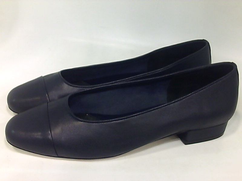 Vaneli Womens Frankie Leather Closed Toe Classic Pumps, Navy, Size 10.0 ...