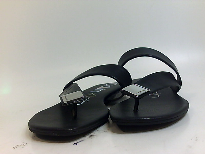 calvin klein saurin flat sandals