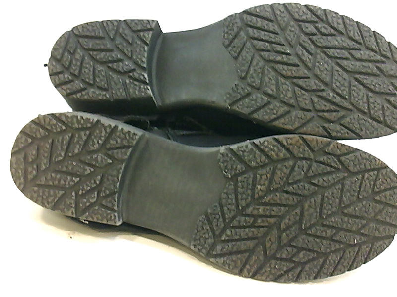 black faux suede booties