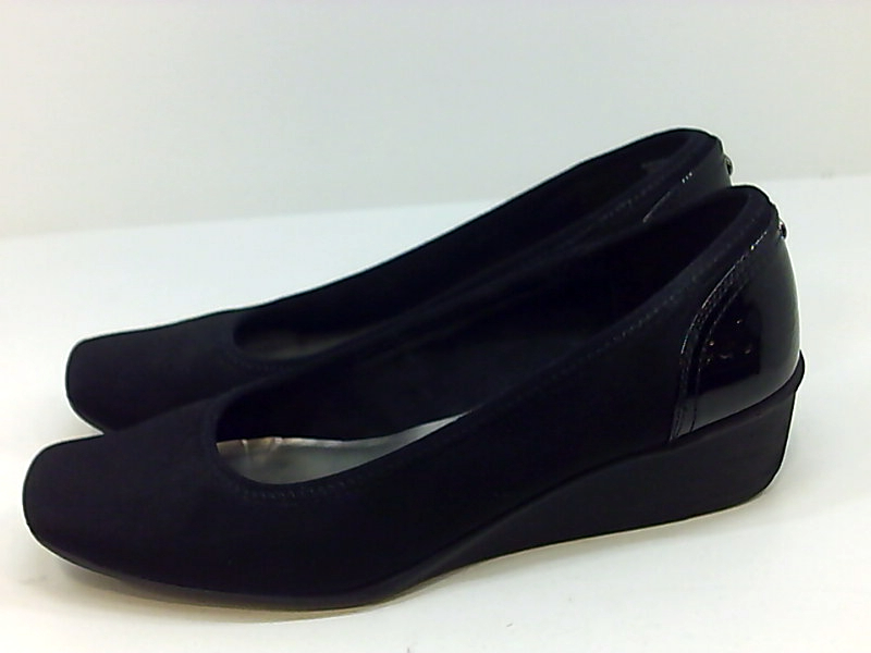 Anne Klein Sport Women's Wisher Fabric Wedge Pump, Black, Size 9.0 hDTP ...