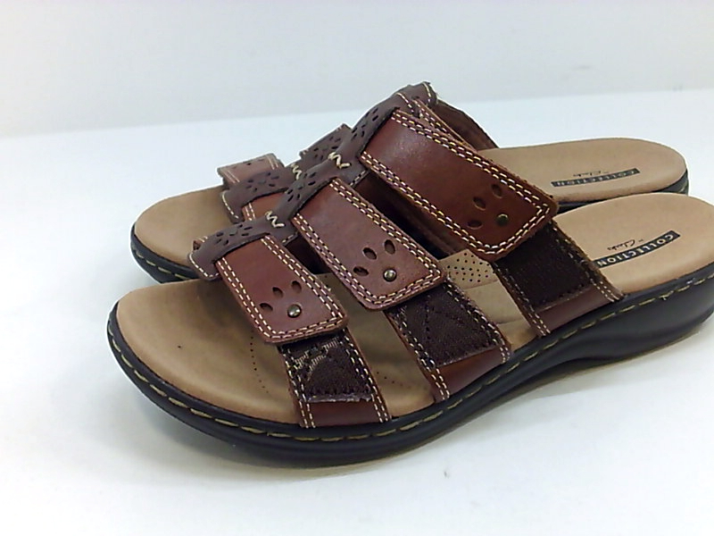 Clarks Womens Leisa Spring Leather Open Toe Casual Sport, Brown, Size 7 ...