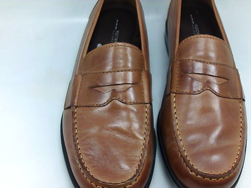 Rockport Mens M76444 Leather Round Toe Penny Loafer, Cognac, Size 10.0 ...