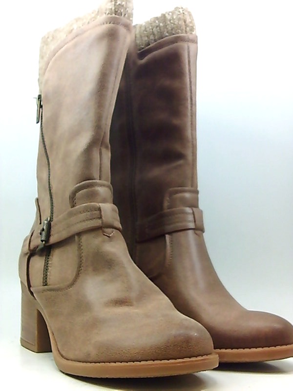 bear trap mid calf boots