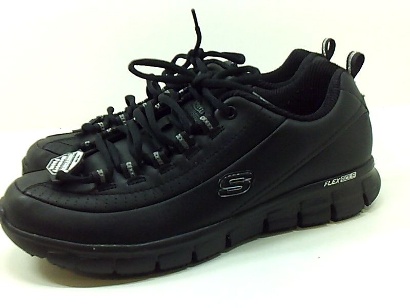 Skechers Women's Sure Track Trickel Slip Resistant Work Shoes, Black ...