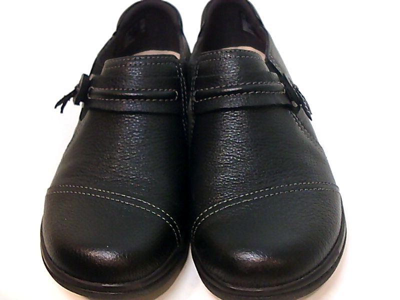 CLARKS Womens cheyn madi Leather Closed Toe, Black, Size 5