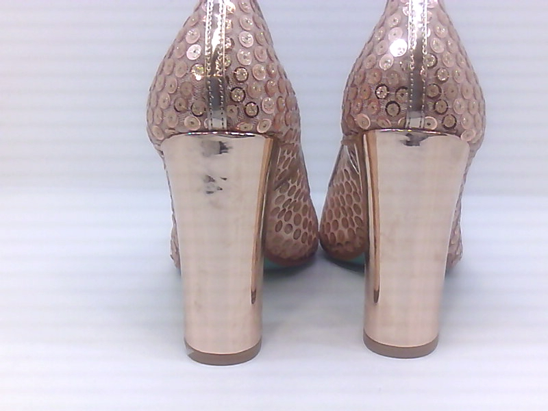 betsey johnson rose gold shoes