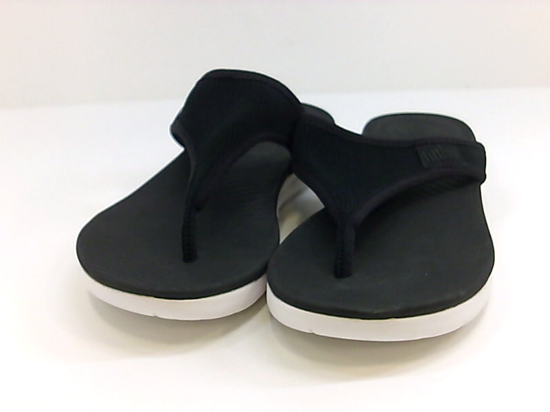 FitFlop Womens Uberknit Toe Thong Sandals Fabric Split Toe, Black, Size ...