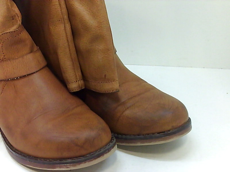 round toe knee high boots