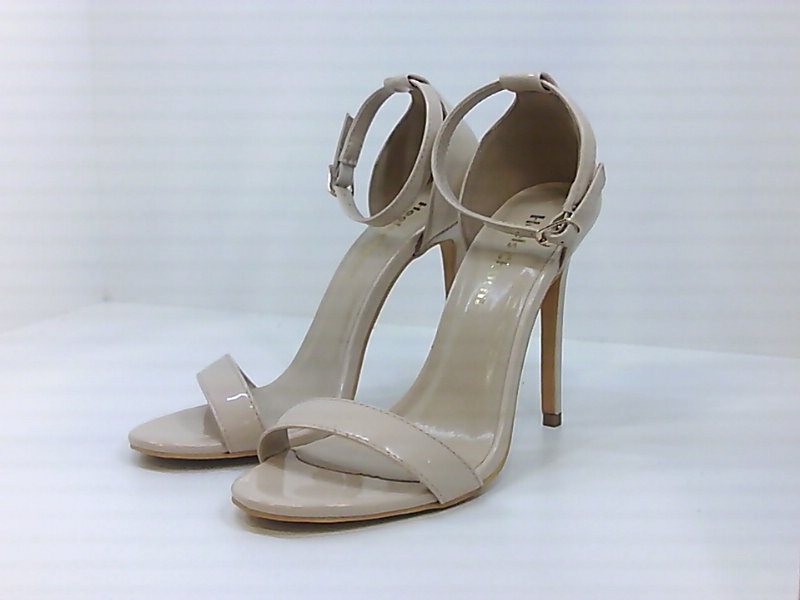 Heels Charm Women's Open Toe Stiletto Strappy, Patent Leather Nude, Size 7.5 hQI | eBay