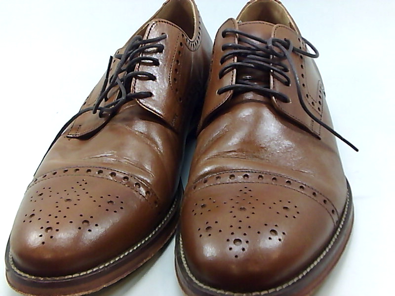 Johnston & Murphy Mens Dempsey Leather Lace Up Dress Oxfords, Brown ...