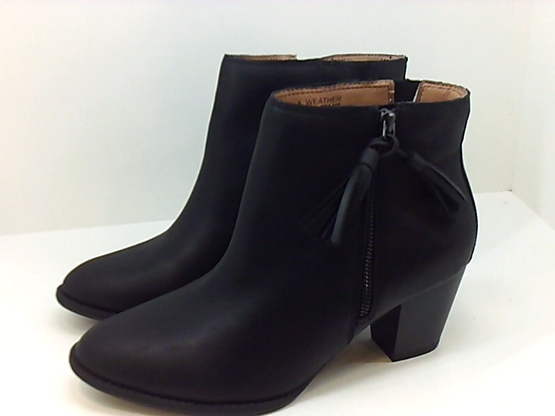 vionic black leather ankle boots