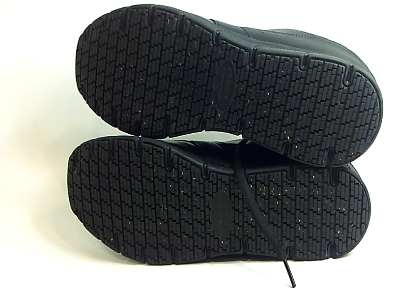 Skechers Women's Nampawyola Food Service Shoe, Black Polyurethane