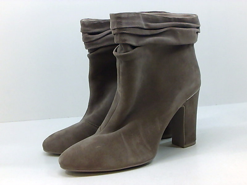 DKNY Womens Sabel Suede Ankle Booties Taupe 6 Medium, Taupe Suede, Size ...
