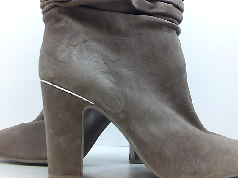 womens ankle booties taupe