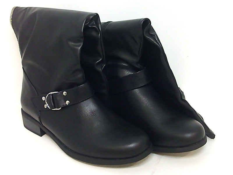 round toe knee high boots