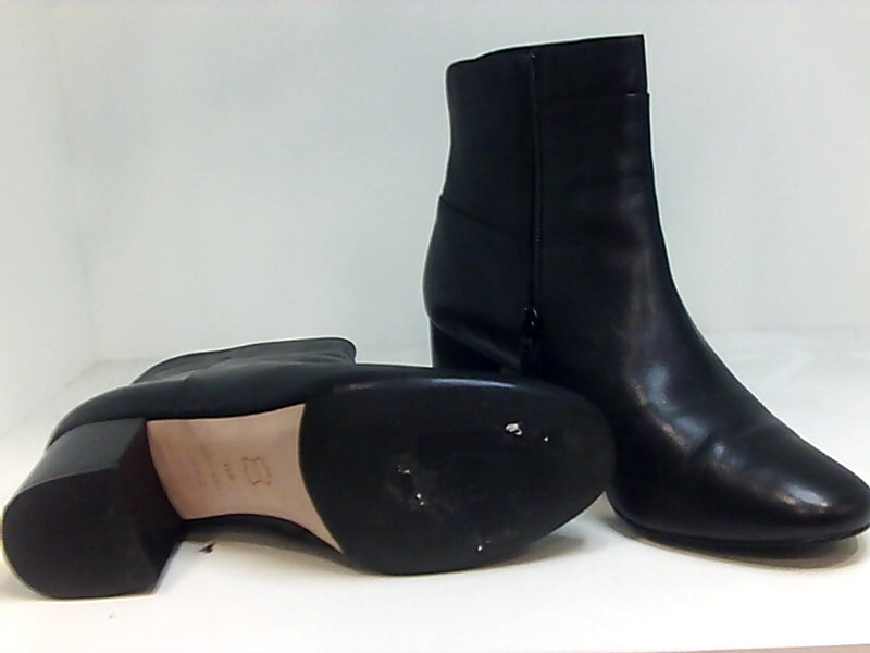 cole haan black leather bootie