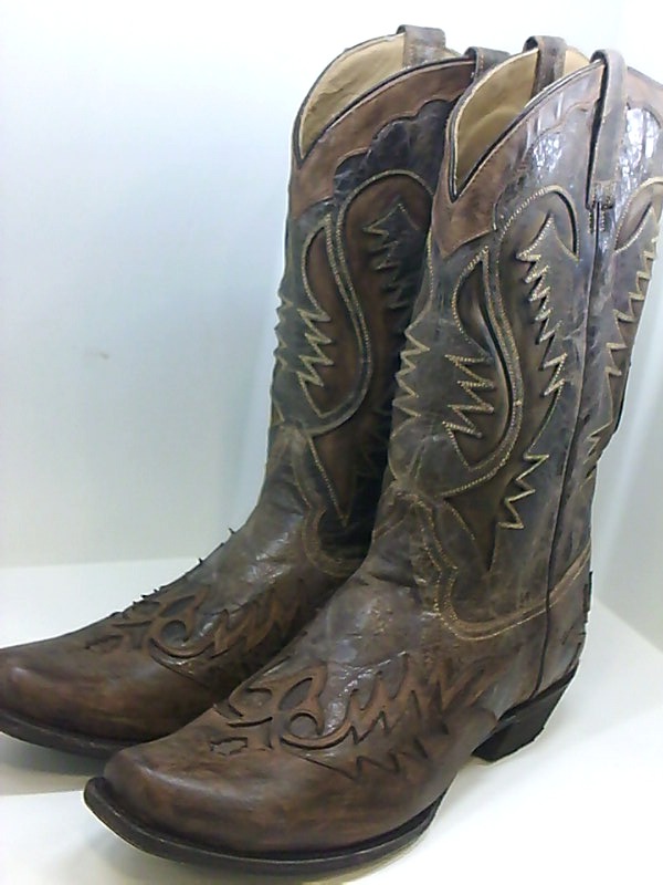 stetson brown harness cowboy boots