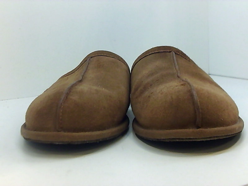 Ugg Australia Mens Scuff Leather Closed Toe Slip On, Chestnut, Size 11. ...