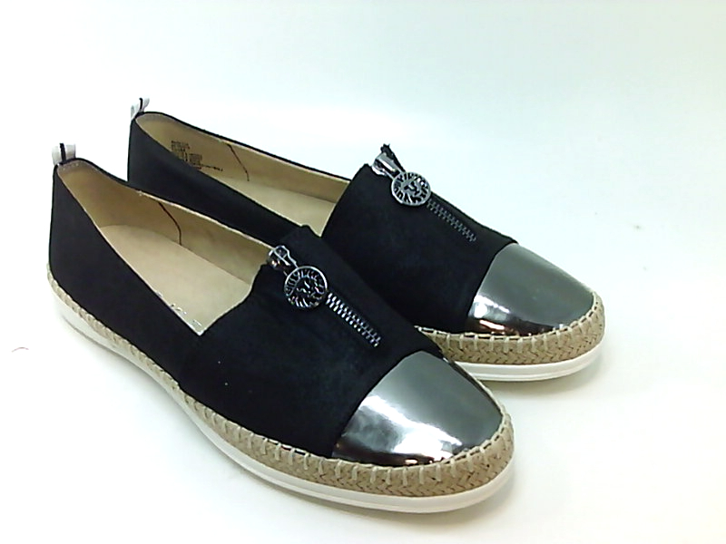 Anne Klein Women�s Zetta Slip on Sneaker, Black, Size 10.5