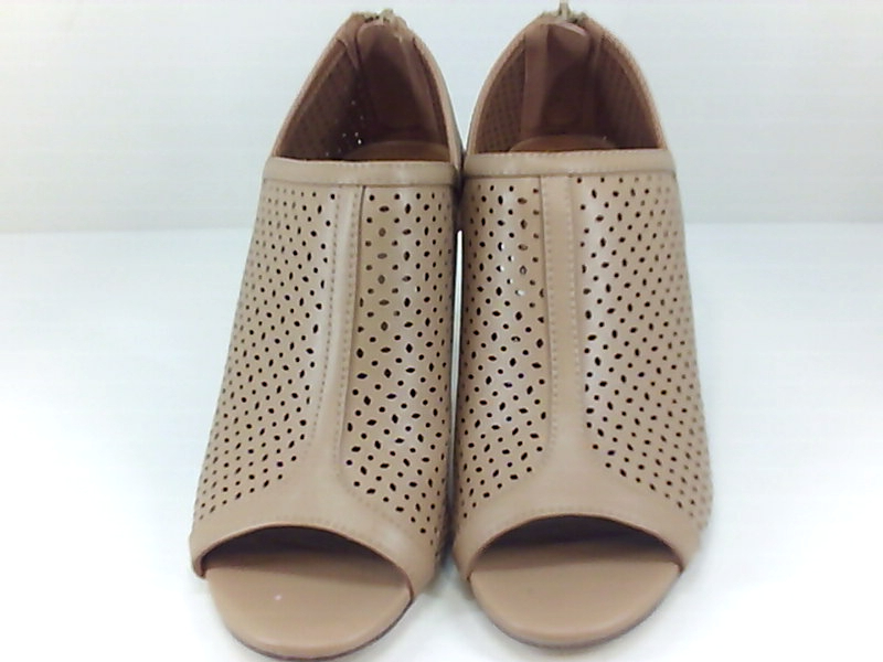 tan mule shoes