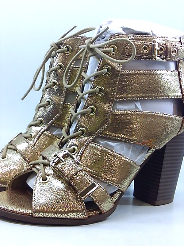 guess gold flat sandals