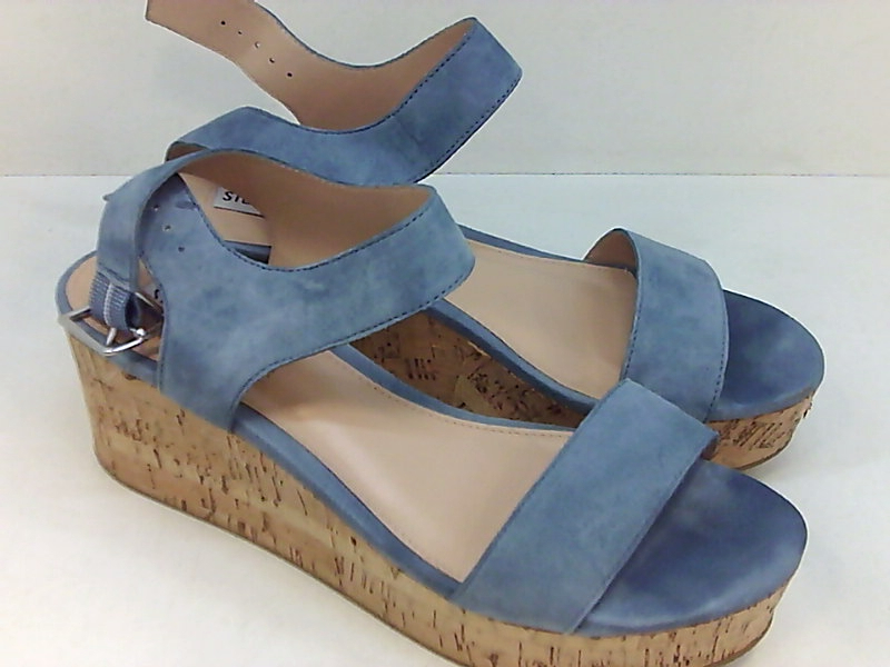 Steve Madden Women's Breathe Wedge Sandal, Light Blue, Size 7.5 bAnE | eBay