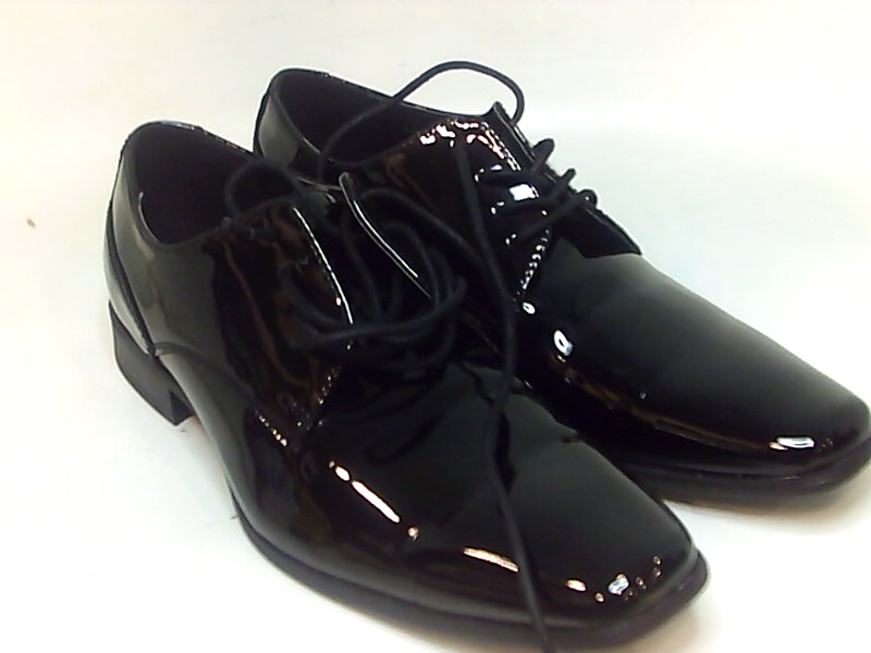 calvin klein men's brodie oxford black patent size 10