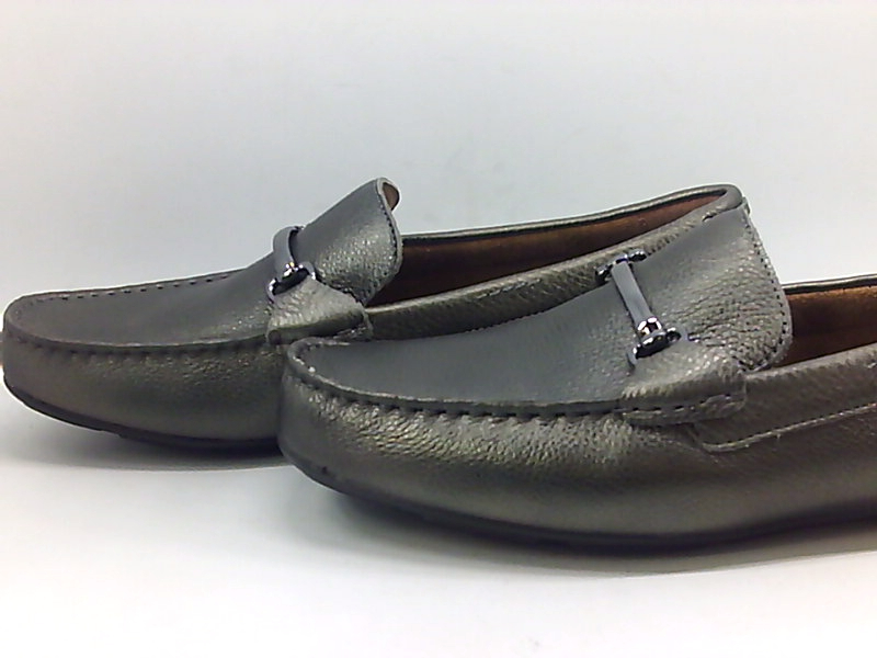 Alfani Mens Marcus Leather Square Toe Penny Loafer, Pewter, Size 10.5 ...