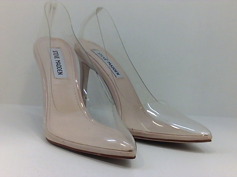 steve madden clear black heels