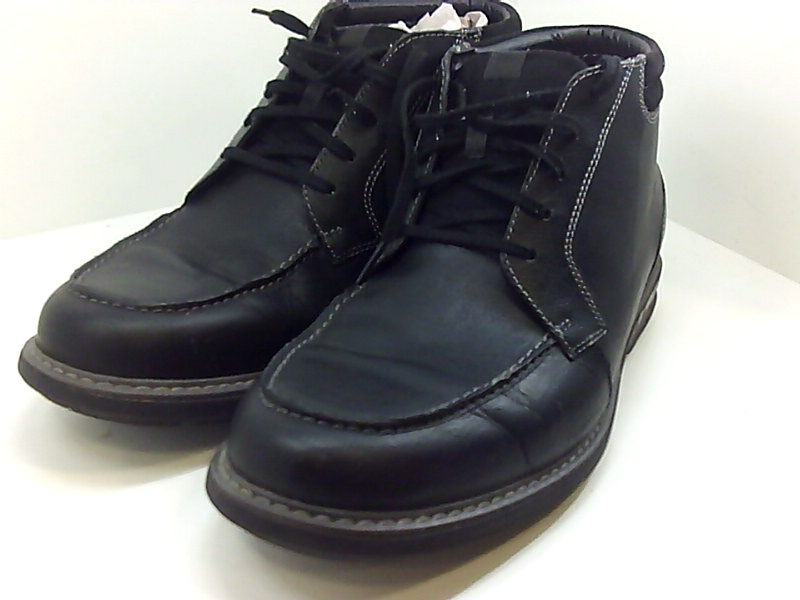 CLARKS Men's Rendell Rise Ankle Boot, Black Leather, Size 12.0 VxQ0 | eBay