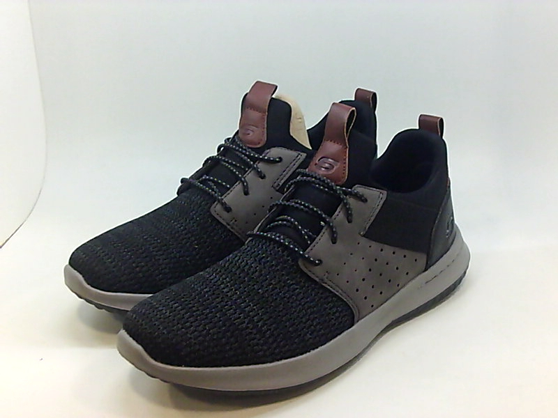 Skechers Men's Classic Fit-delson-Camden Sneaker, Black/Grey, Size 8.0 ...