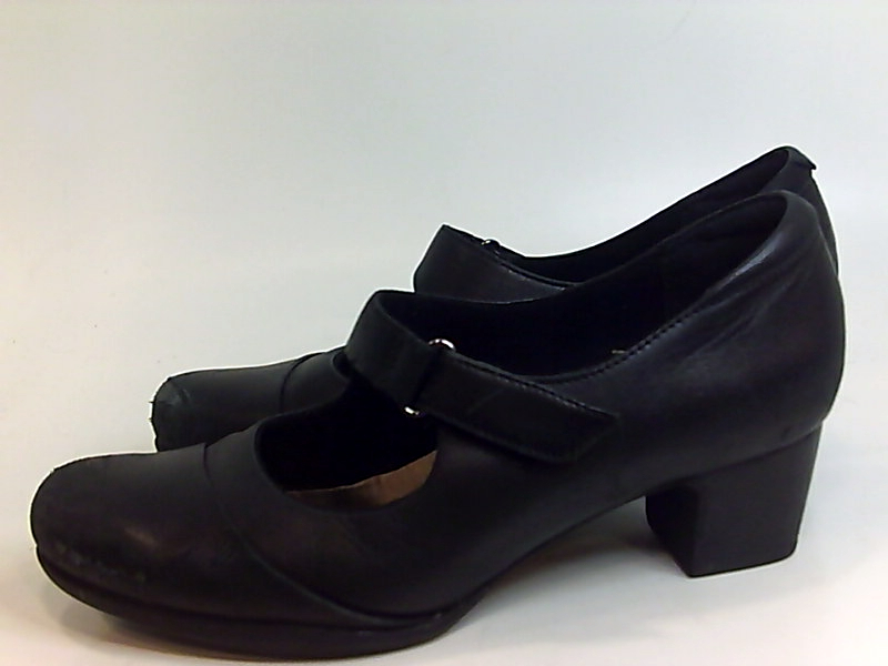 CLARKS Women's Rosalyn Wren Pump, Black Leather, Size 8.5 AQWW | eBay