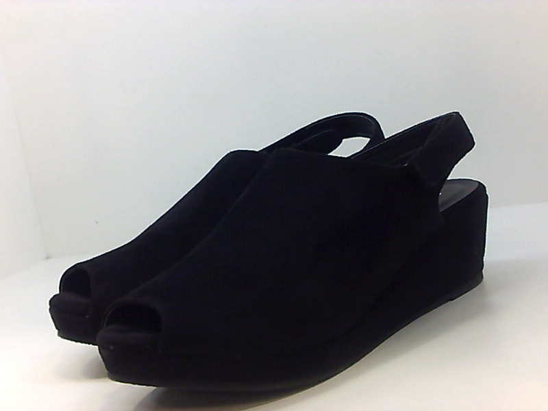 Corkys Womens Peep Peep Toe Casual Slingback Sandals, Black, Size 10.0 ...