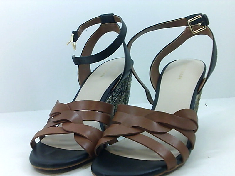 Asymmetric strappy mid heels sandals - Super X Studio